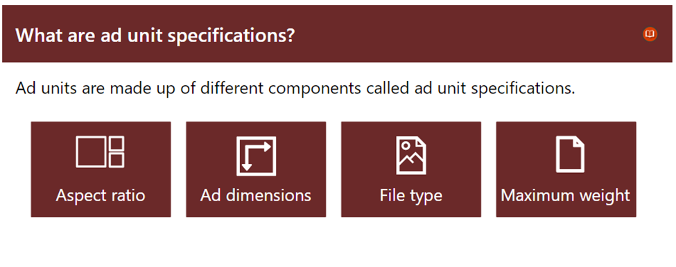 Microsoft Ad Unit Specification