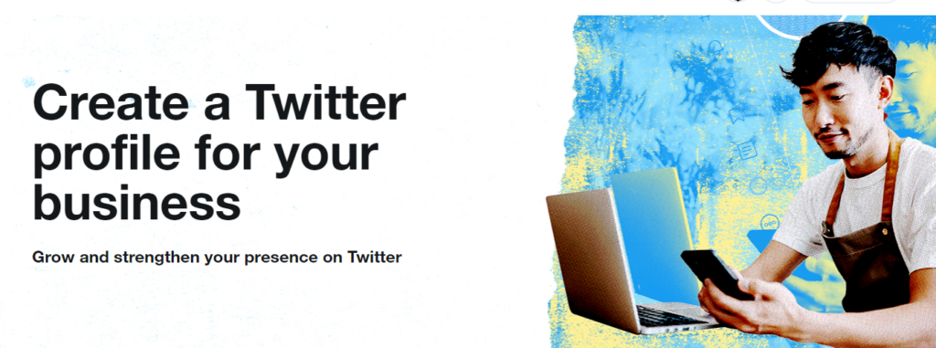 Create a Twitter profile for your business