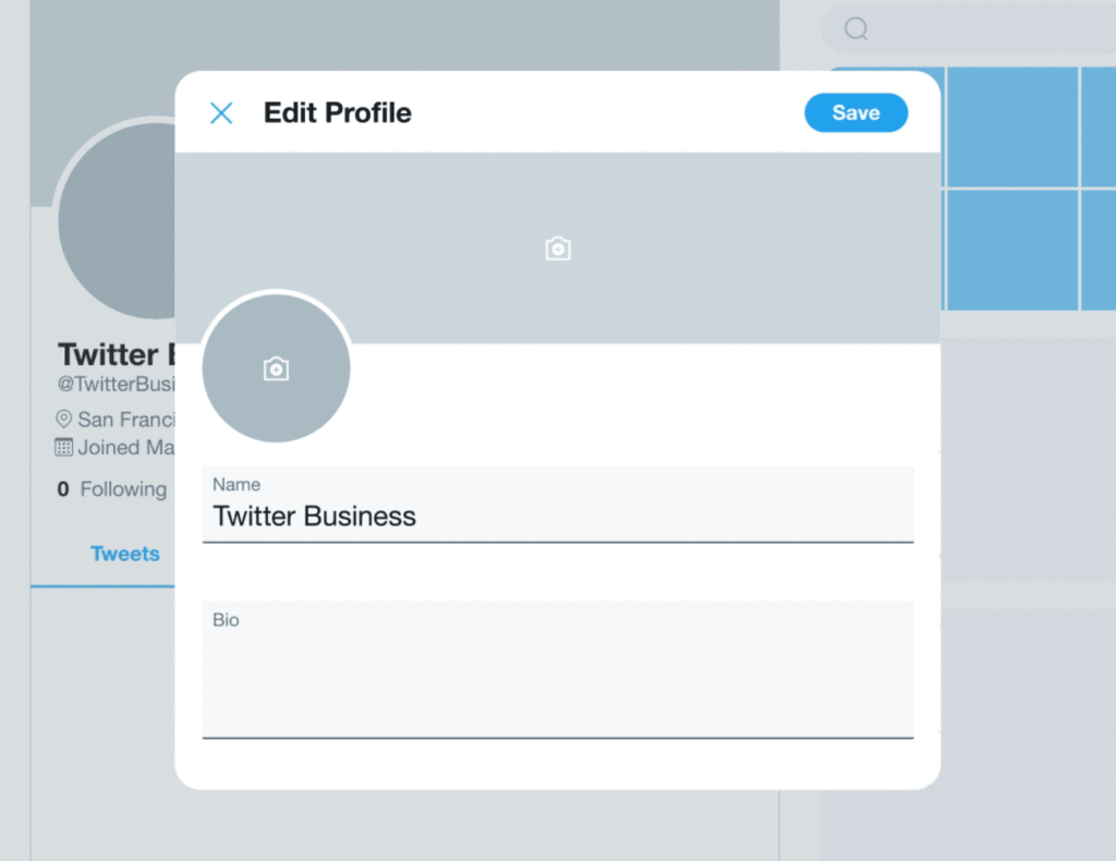 Create a Twitter profile for your business step 3