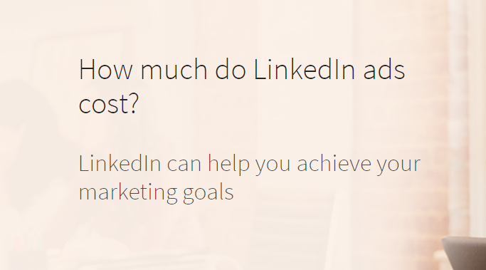 How much do LinkedIn ads cost
